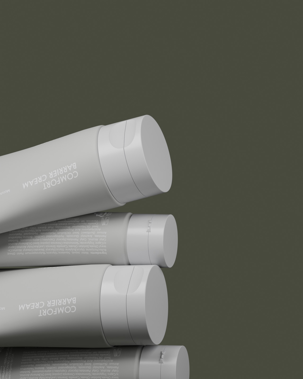 COSMOS Organic certified cream tubes
